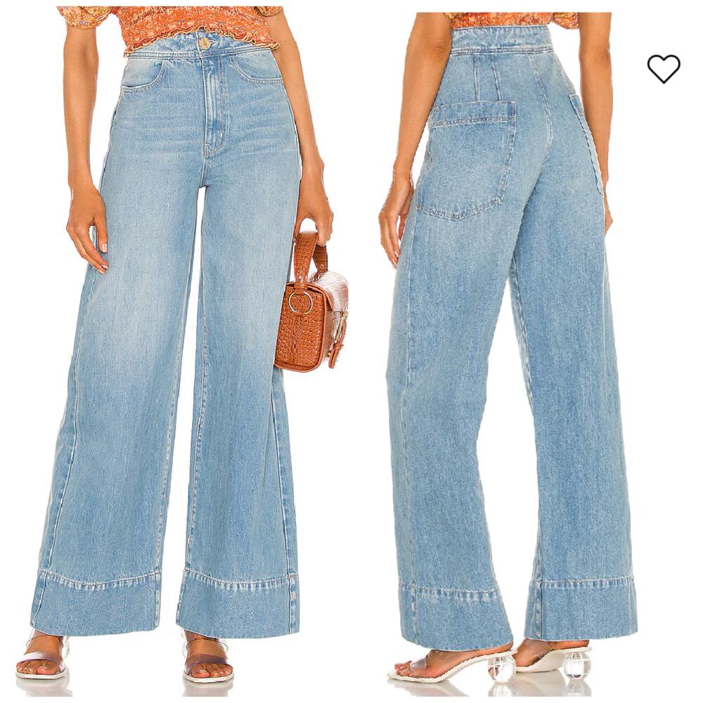 NWT Free People x We The Free Talia Trouser in Bright Blue